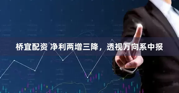 桥宜配资 净利两增三降，透视万向系中报